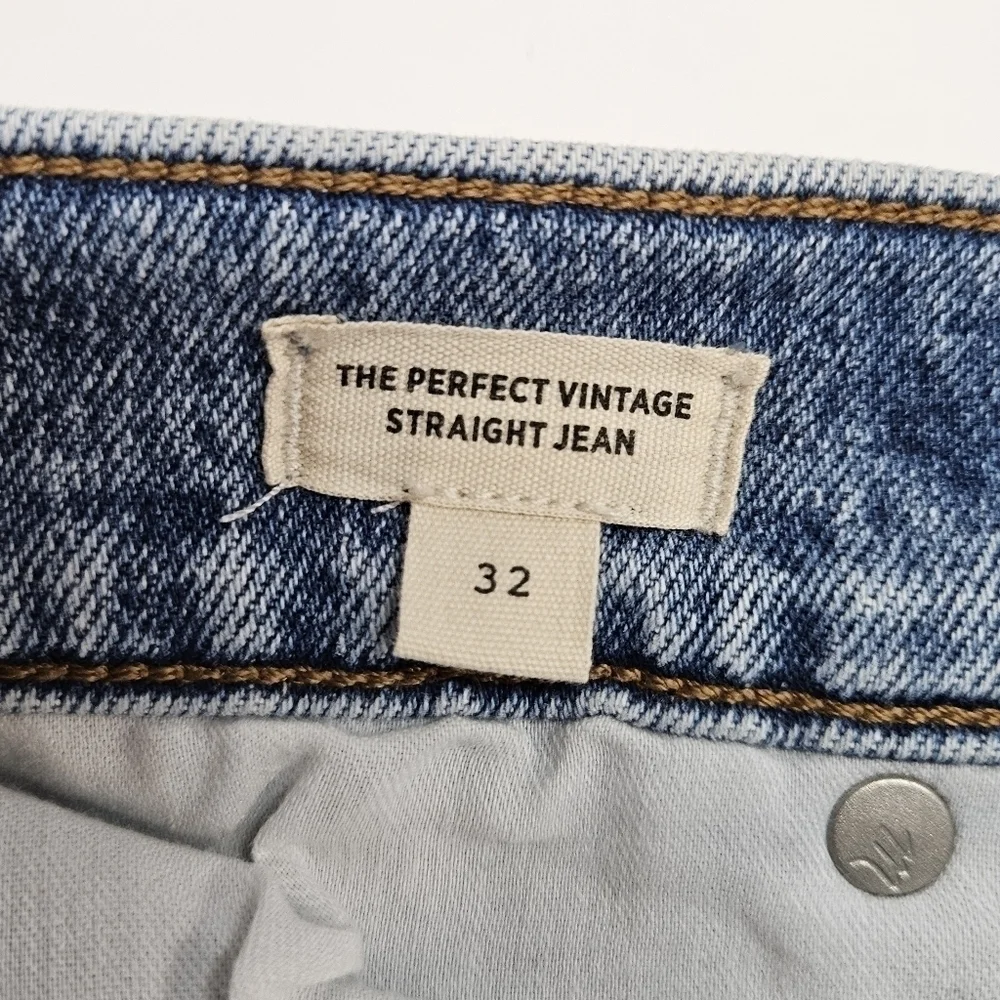 NEW Madewell The Perfect Vintage Straight Jean Kingsbury Wash 32 Style NG247
